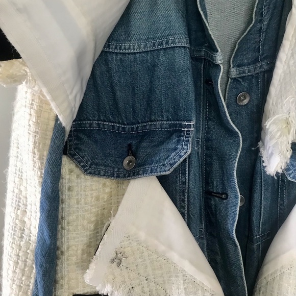 Sacai Summer Tweed and Denim Jacket - Picture 10 of 16